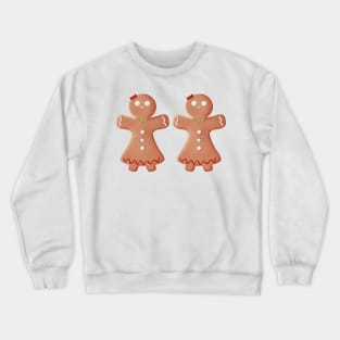 Gingerbread girls couple lgbt Crewneck Sweatshirt